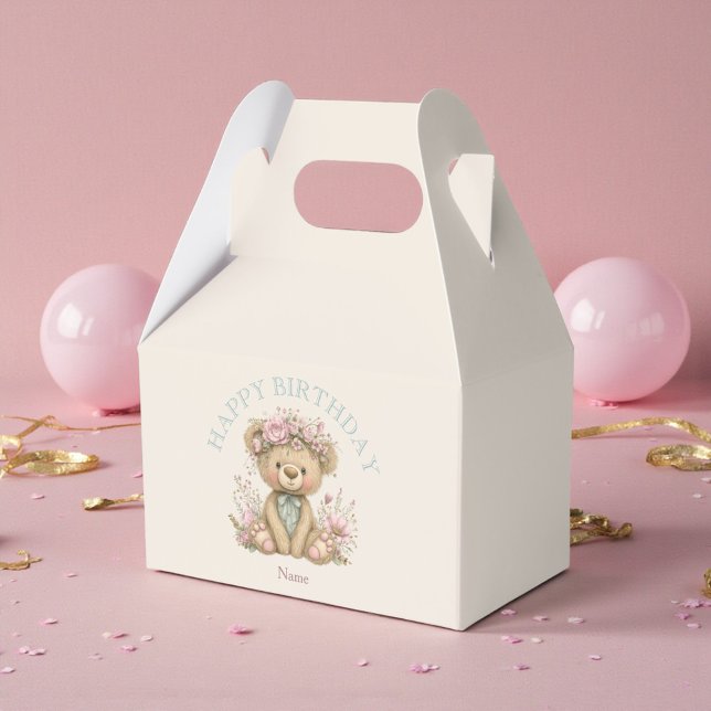 Ballotins Cute Boho Teddy Bear Birthday Party (Créateur téléchargé)