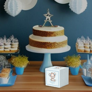 Ballotins Cute Brown Ours Garçon Blanche Bleue