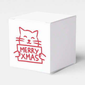 Ballotins Cute Cat Merry Xmas Favor Box