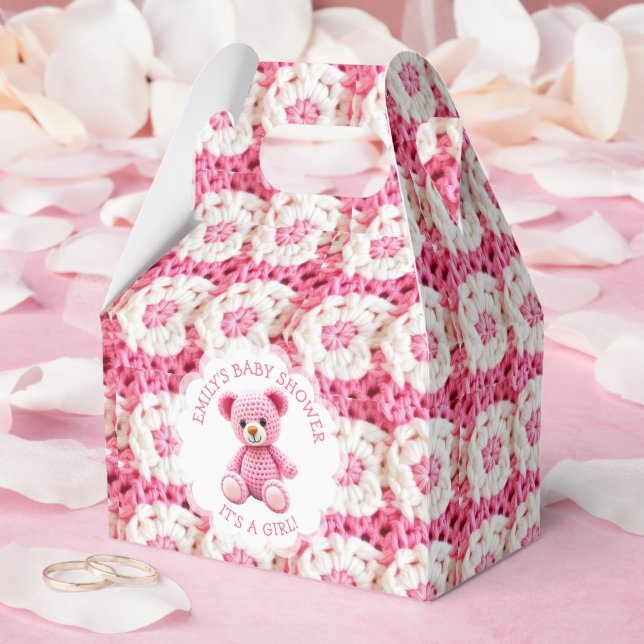 Ballotins Cute Crocheted Teddy Bear Girl's Baby Shower (Mariage)