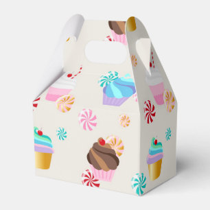 Ballotins Cute Cupcake et Motif de bonbons pour la fête d'an