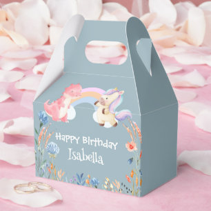 Ballotins Cute Dinosaur Unicorn arc-en-ciel Fleur anniversai
