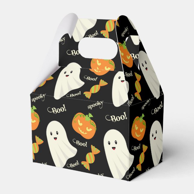 Ballotins Cute Éffrayant Halloween Ghost Citrouille Motif de (Verso)