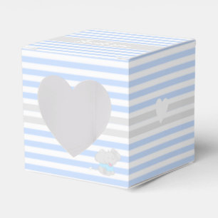 Ballotins Cute Elephant Baby shower bleu Ballotin