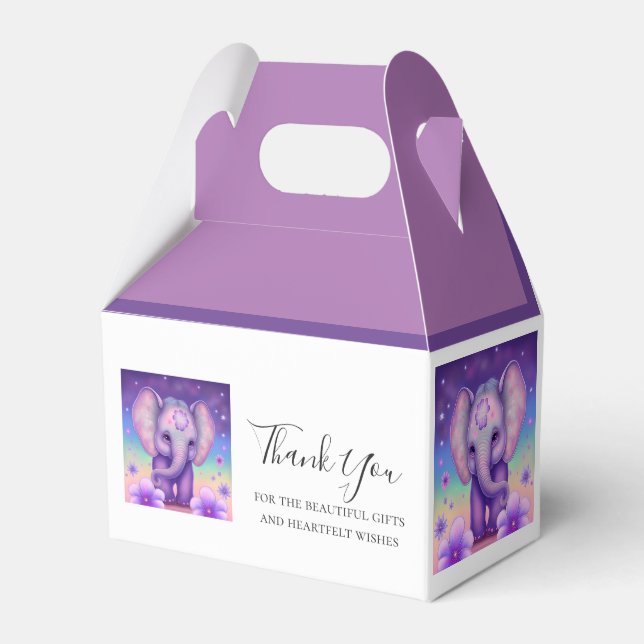 Ballotins Cute Elephant merci (Verso)