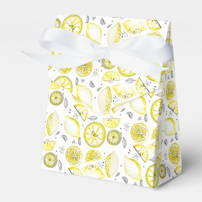 Ballotins Cute Fraîche Citrus Citron D'Été Doodle Jaune (Verso)