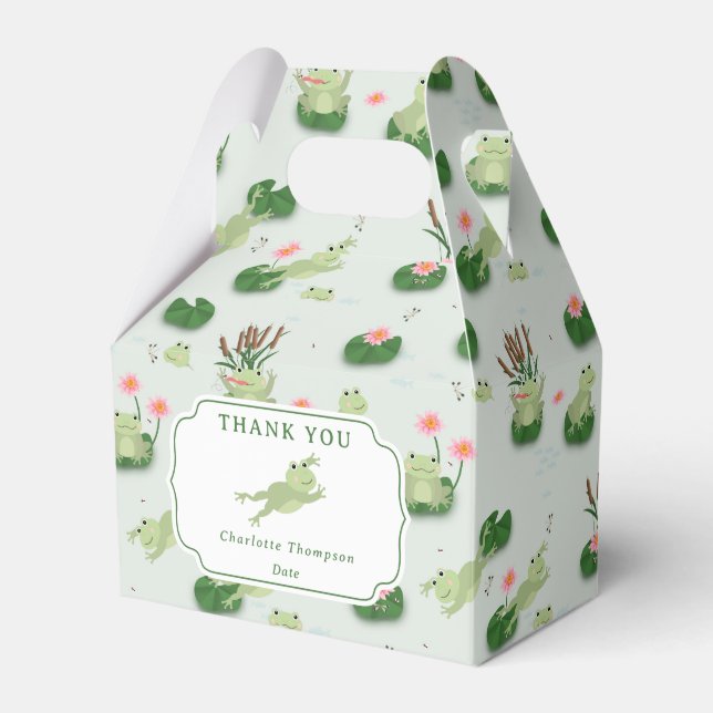 Ballotins Cute Frogs in Lily Pond Kids Birthday Party (Verso)