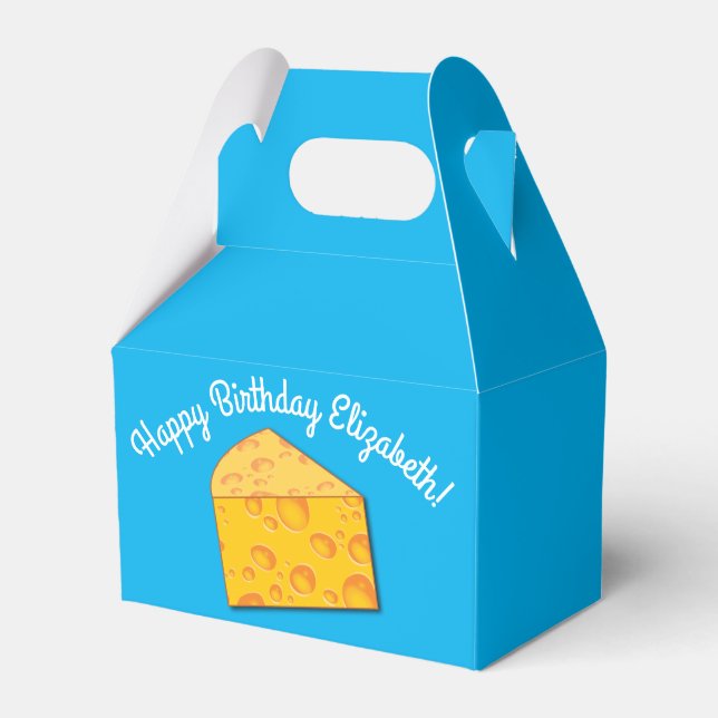 Ballotins Cute Fromage Wedge Enfants 1er anniversaire fête (Verso)