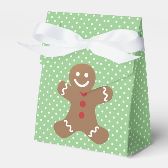 Ballotins Cute Gingerbread Homme et Pois verts (Verso)
