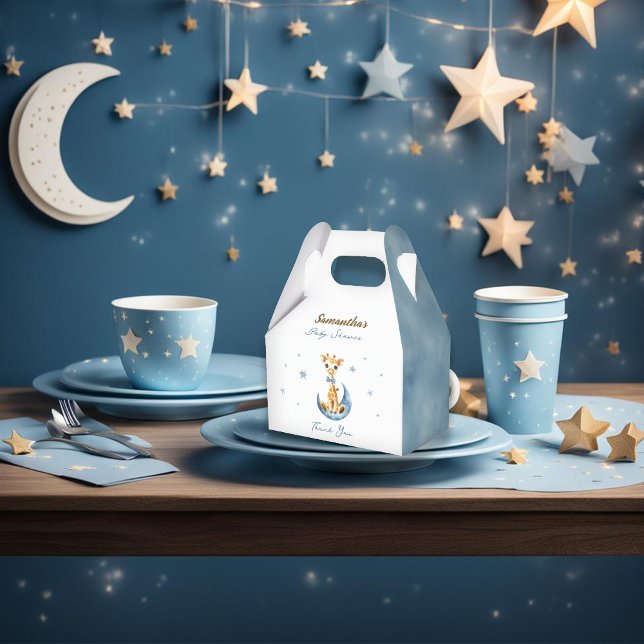 Ballotins Cute Giraffe Aquarelle Baby shower garçon (Créateur téléchargé)