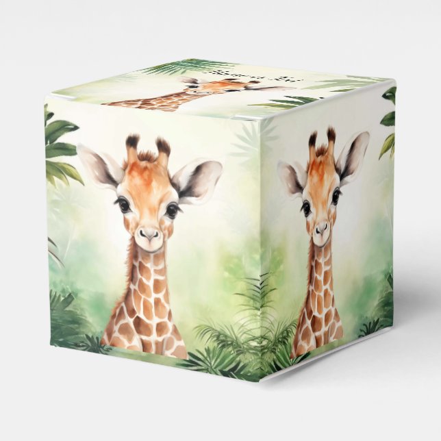 Ballotins Cute Giraffe Jungle Baby Shower Party Beautiful (Verso)