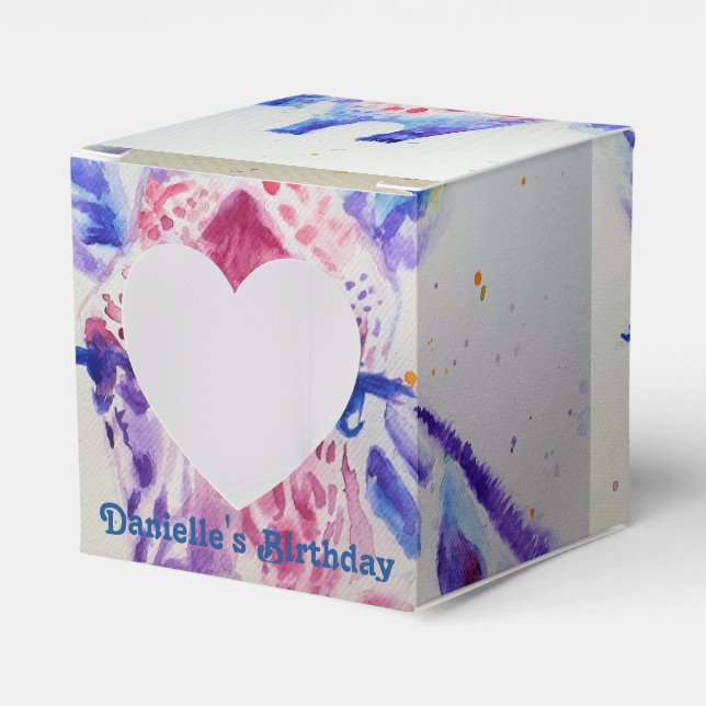 Ballotins Cute Giraffe Zoo Animal Anniversaire Ballotin de g (Verso)