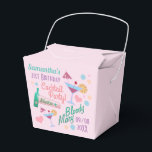 Ballotins Cute Girly Custom 21st Birthday Cocktails<br><div class="desc">Un cocktail chaotique et chaotique à souhait pour personnaliser avec le nom des filles d'anniversaire et la date de la fête.</div>