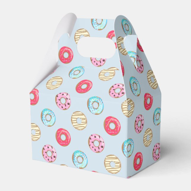 Ballotins Cute Glazed Doughnut Pattern Light Blue (Verso)