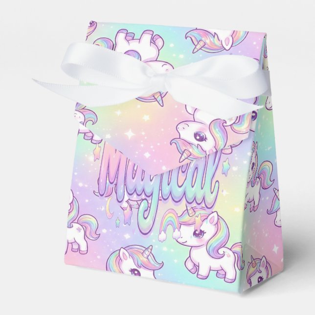 Ballotins Cute Kawaii Unicorn Pastel Rainbow Magical (Verso)