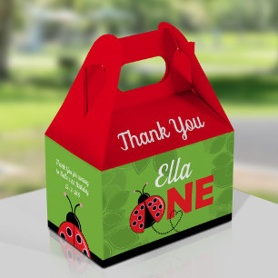 Ballotins Cute Ladybug 1er Anniversaire de fête Boîte à Gabl