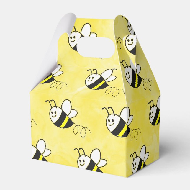 Ballotins Cute Little Bee Motif Baby shower aquarelle (Verso)
