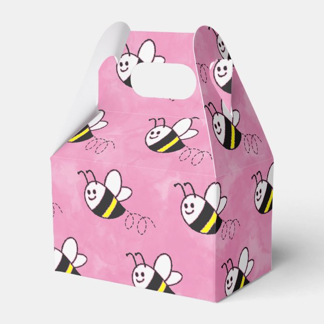 Ballotins Cute Little Bee Motif Baby shower aquarelle (Verso)