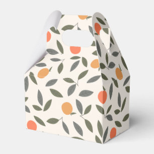 Ballotins Cute Orange et Motif Feuille