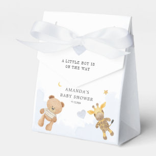 Ballotins Cute Ours doux et Baby shower d'aquarelle Giraffe