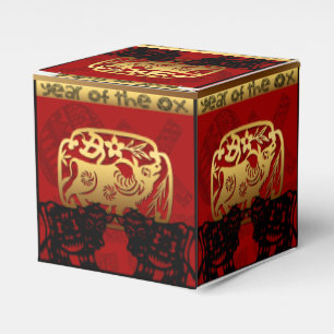 Ballotins Cute Ox Chinese Year 2021 Zodiac Birthday Cube FB