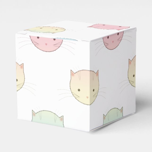 Ballotins Cute Pastel Kitty Façades rose bleu vert jaune (Verso)