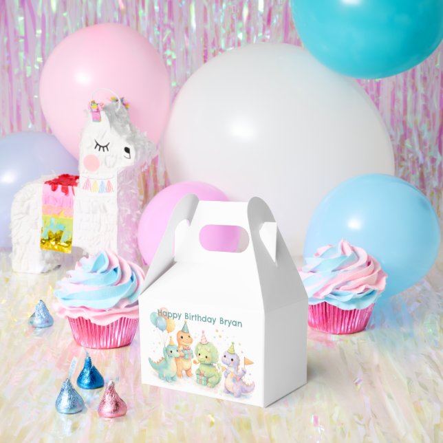 Ballotins Cute Pastel Watercolor Dinosaurs Birthday (Fête)
