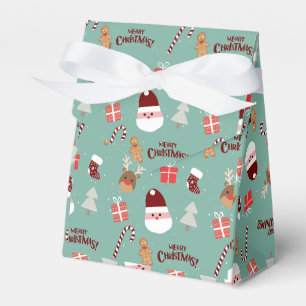 Ballotins Cute Père Noël Reindeer Sucre de canne Motif en pa