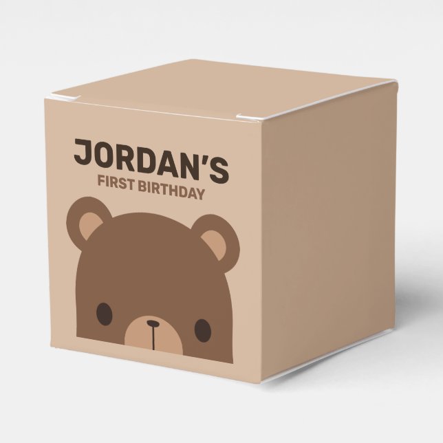 Ballotins Cute Petit Ours Brown Anniversaire (Verso)