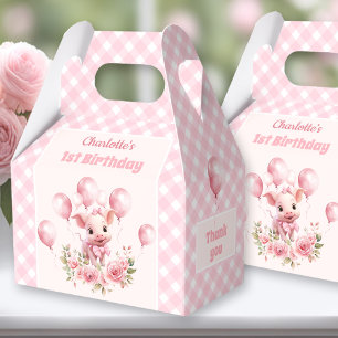 Ballotins Cute Pig Pink Farm 1er anniversaire