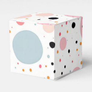 Ballotins Cute polka point spot motif blanc