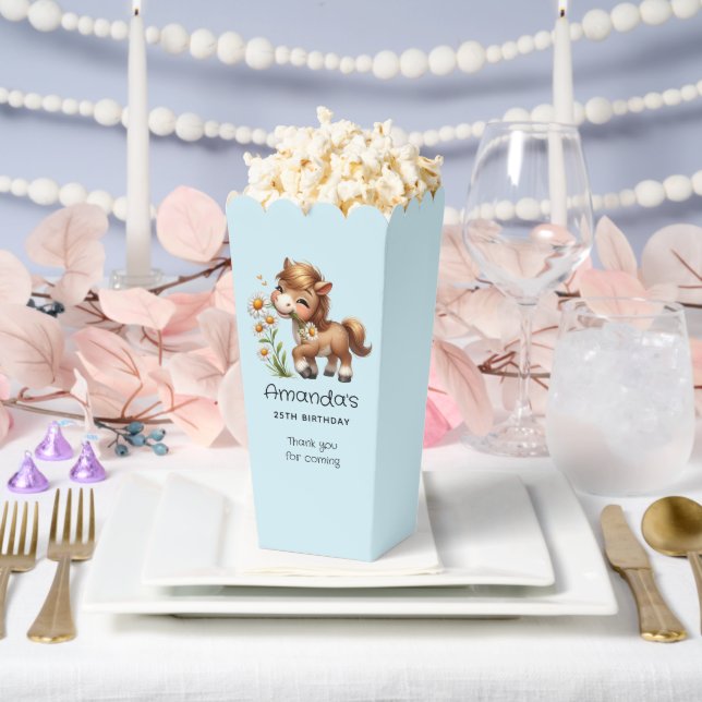 Ballotins Cute Pony Manger Daisées Anniversaire Merci (Mariage)