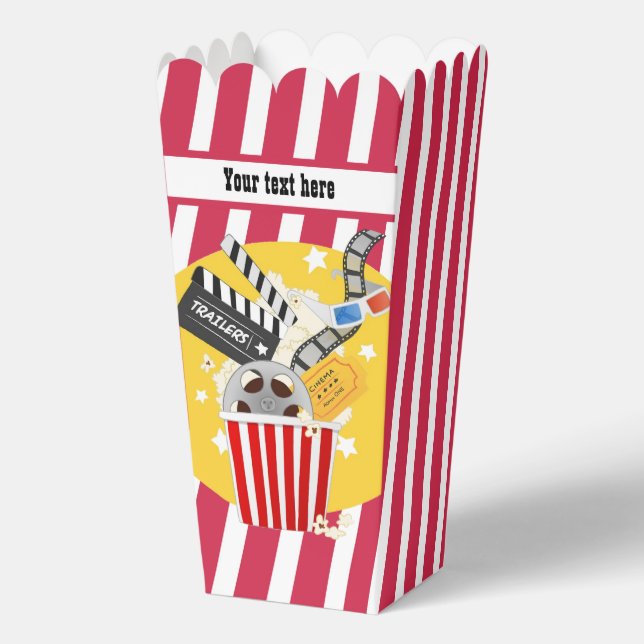 Ballotins Cute popcorn film personnalisable (Verso)