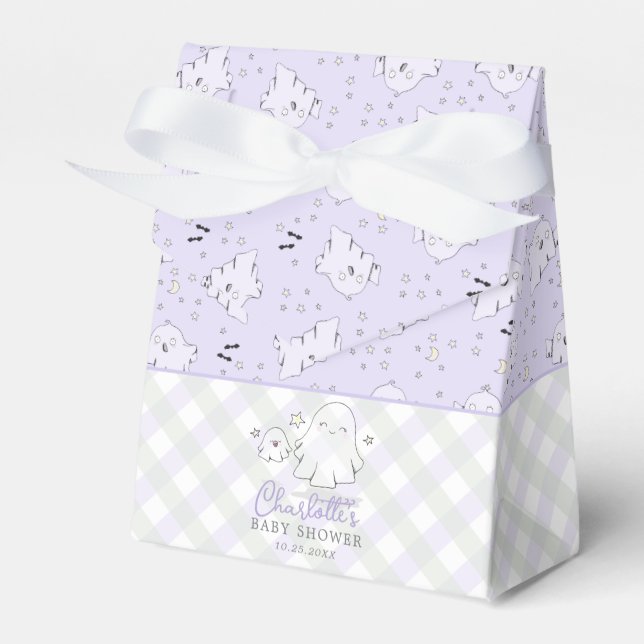 Ballotins Cute Purple Maman et Baby Baby shower fantôme (Verso)