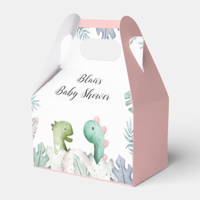 Ballotins Cute Rose Cute Dinosaures Baby shower Ballotin (Verso)
