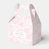 Cute Safari Toile de Jouy Fille Baby shower Favori