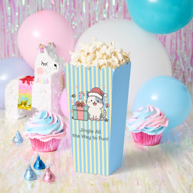 Ballotins Cute Santa Cat with Gift Box (Fête)