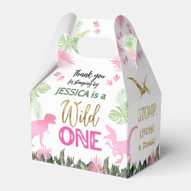 Ballotins Cute T Rex Dinosaur Fille 1er anniversaire (Verso)