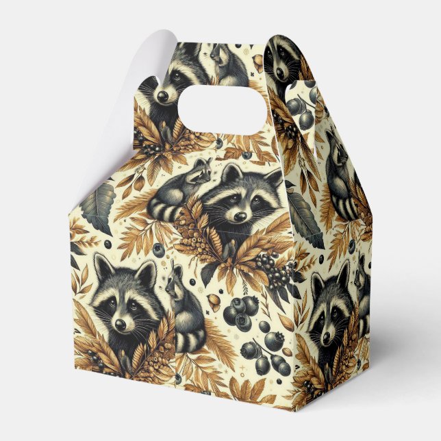 Ballotins Cute Vintage Racoon Motif (Verso)