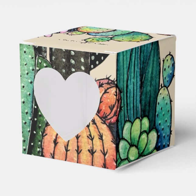 Ballotins Cute Watercolor Cactus Garden (Verso)