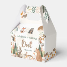 Cute Woodland Animaux 1er anniversaire