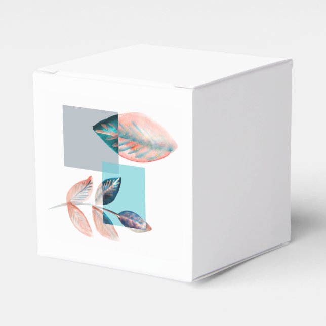 Ballotins Cyan Red Leaf (Verso)