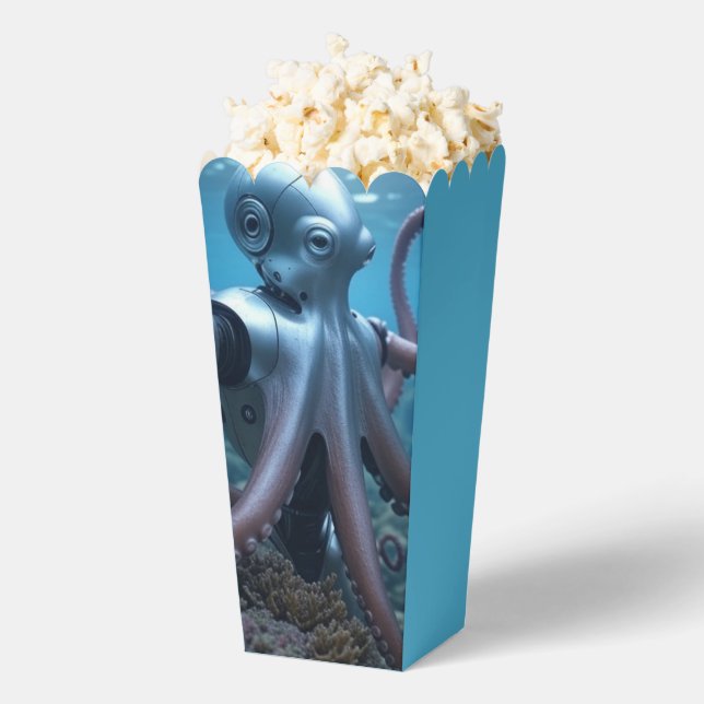 Ballotins Cyber Octopus popcorn boxes (Sauté)