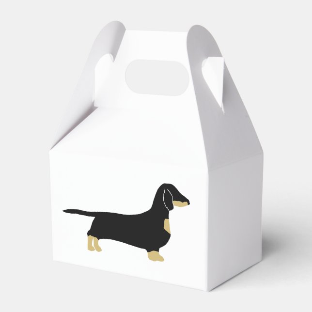 Ballotins dachshund noir et silhouette tan (Verso)