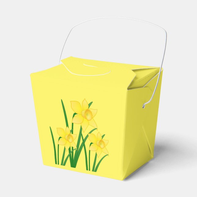 Ballotins Daffodils Party Favoriser Box (Verso)