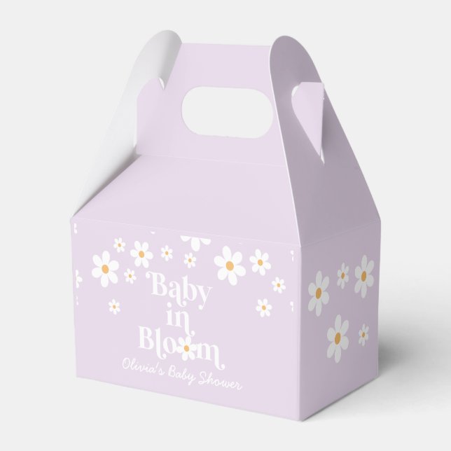 Ballotins Daisy Baby in Bloom Retro Baby shower Ballotin (Verso)