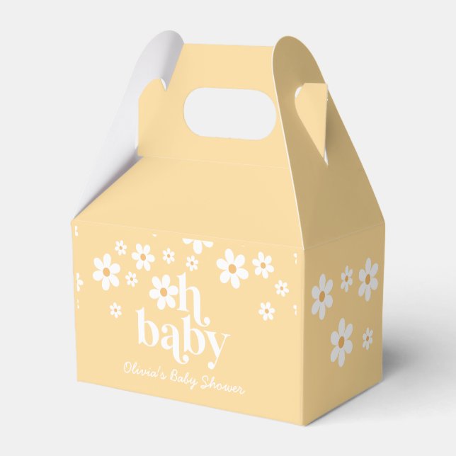 Ballotins Daisy Oh Baby Retro Baby shower Ballotin (Verso)