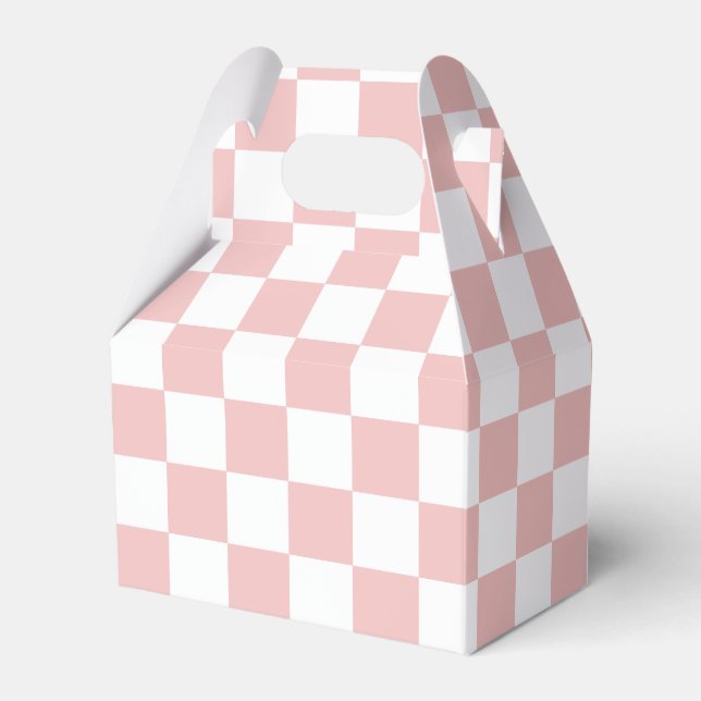 Ballotins Damier bébé rose carré (Verso)