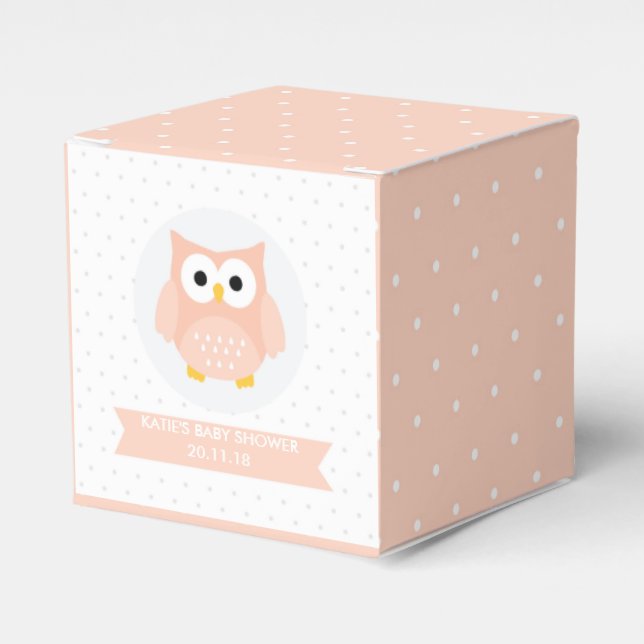 Ballotins de Baby shower de hibou (Verso)