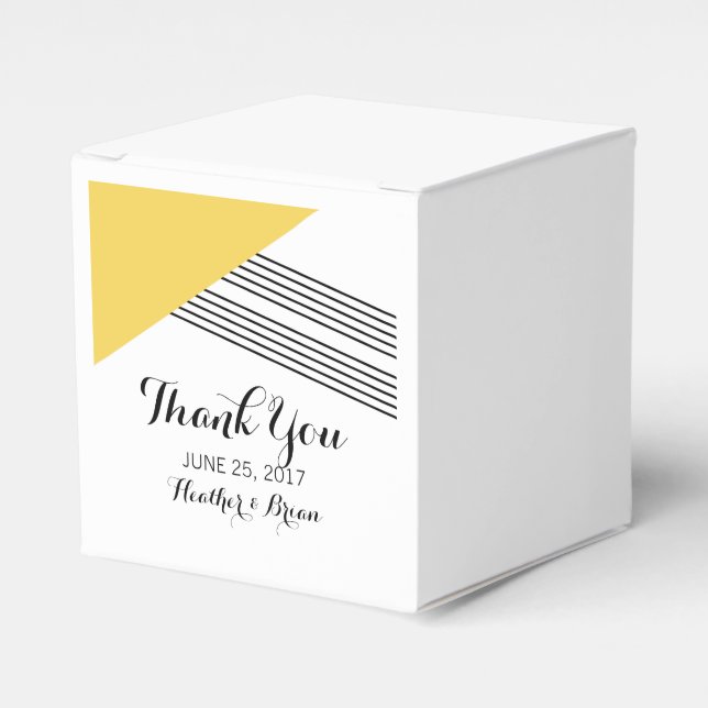 Ballotins de bande géométrique jaune (Verso)